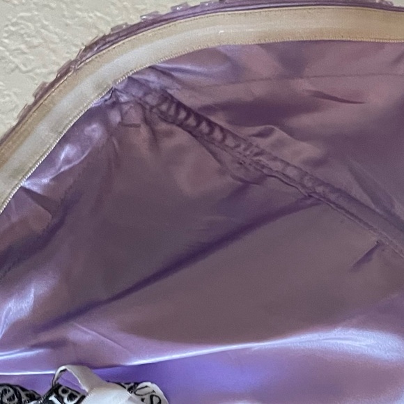 Strapless Purple A-Line with Beaded Bust - Picture 7 of 7